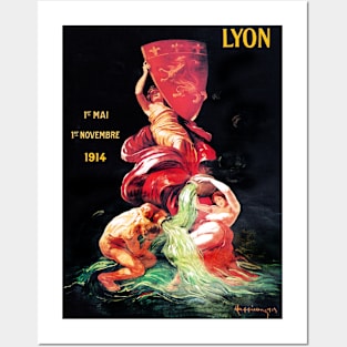 1914 Exposition Internationale Lyon France Posters and Art